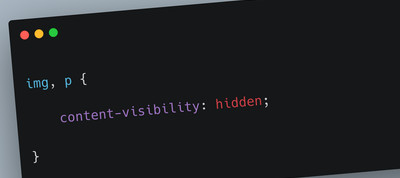 Short Note on content-visibility: hidden