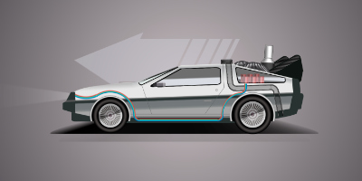DeLorean (CSS Art)