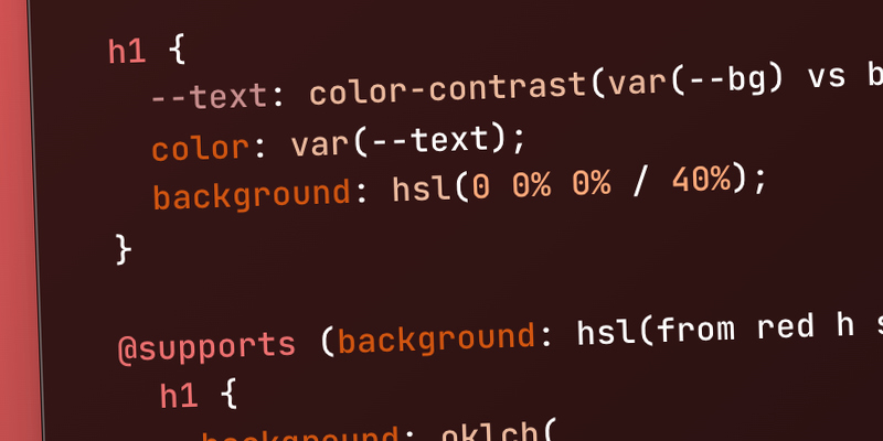 A color-contrast() Strategy for Complimentary Translucent Backgrounds