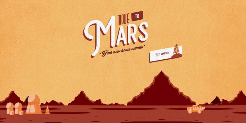 Move to Mars! A CSS Only Booking Form