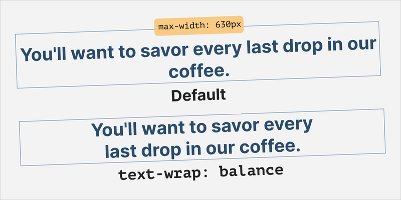 CSS Text Balancing With text-wrap:balance