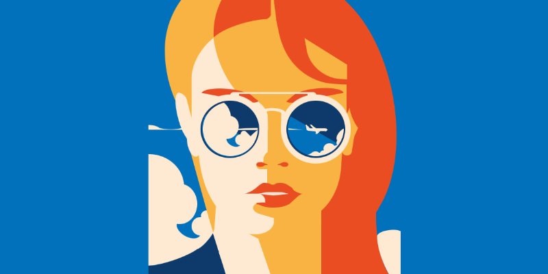 Pure CSS Woman With Sunglasses