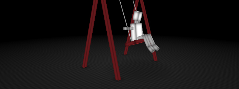 A Swinging Robot (CSS Only)