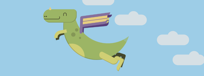 Dragon soaring through the sky, in pure CSS!