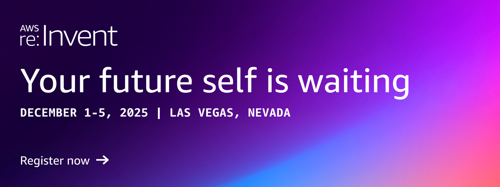 Level up your skills at AWS re:Invent Las Vegas this December
