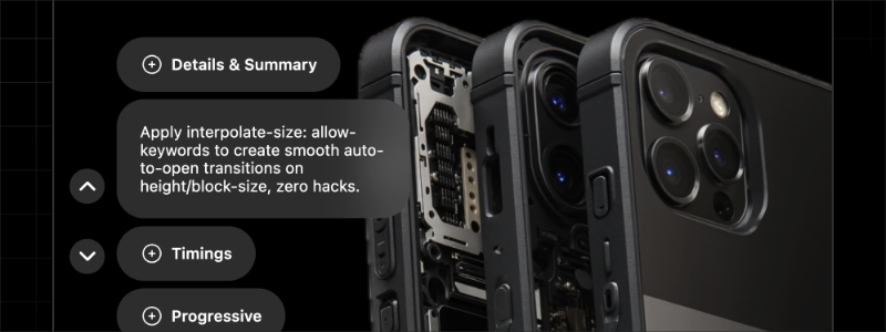 Details & Summary 🍏 ::details-content/content-visibility